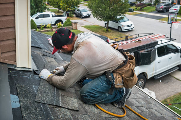 Professional Flat Roof Repair technician working in Sweet, ID